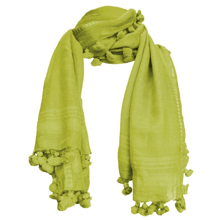 Accessories Oliphant | Citron Tassel Scarf