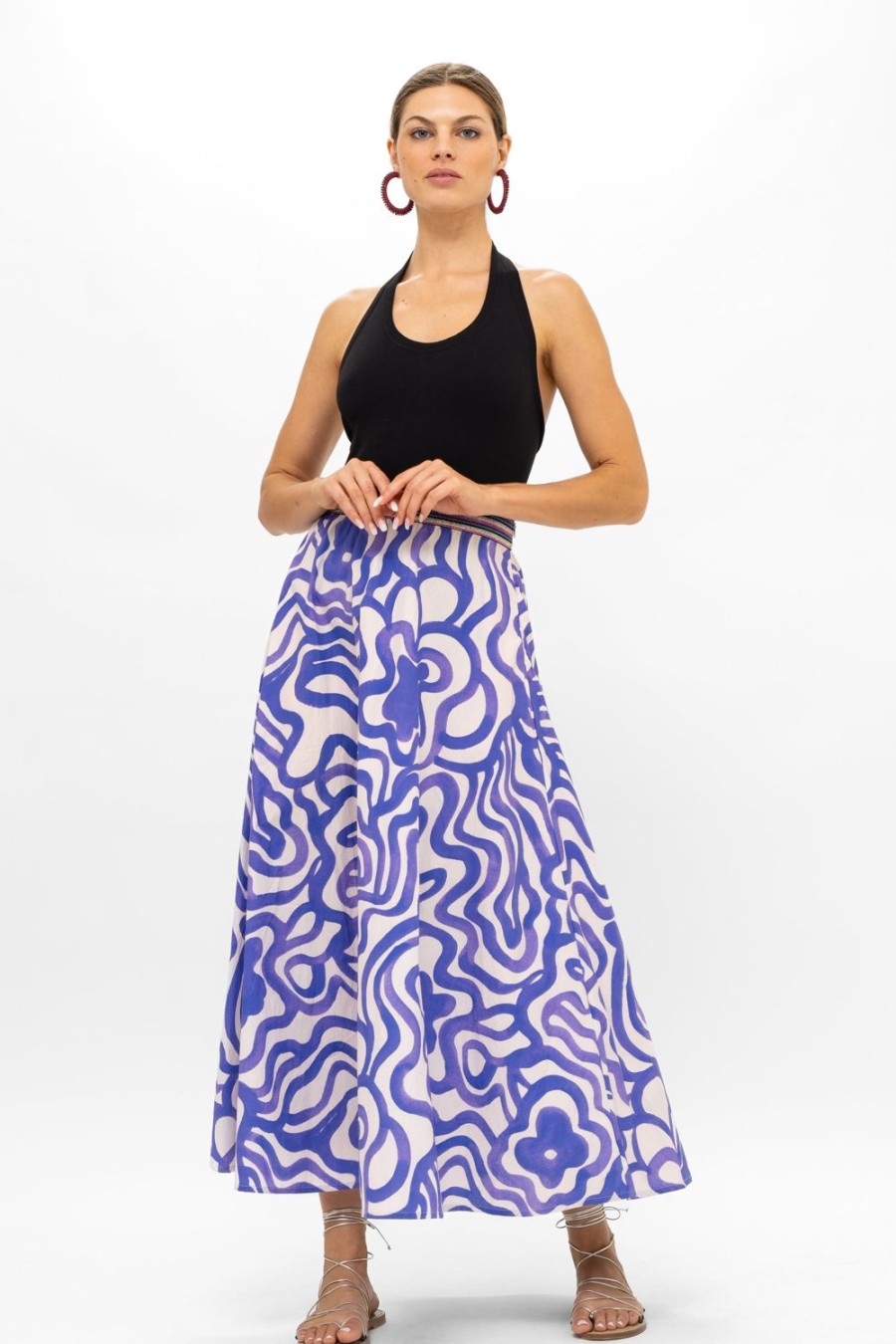 Clothing Oliphant | Swing Skirt- Ashbury Indigo