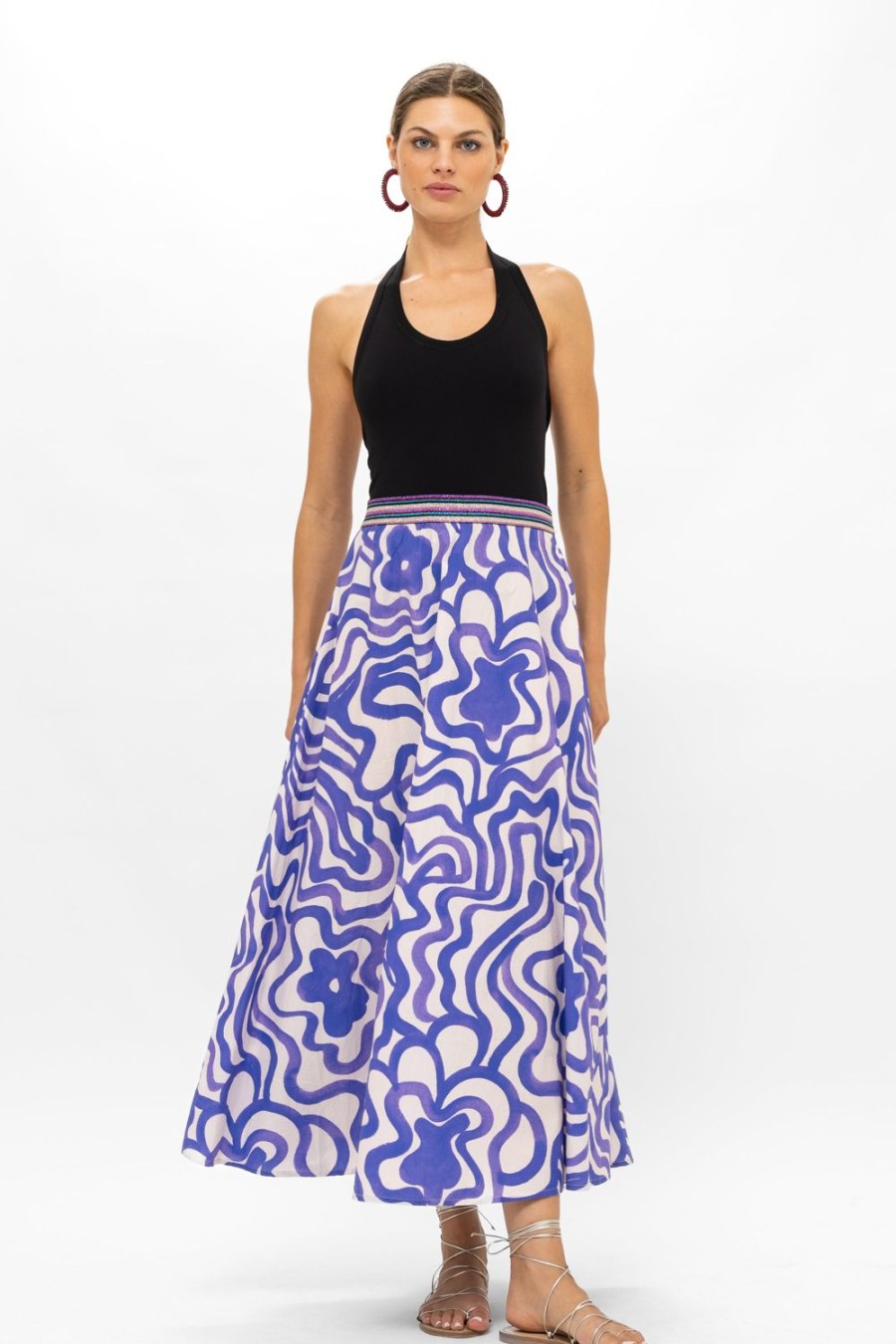 Clothing Oliphant | Swing Skirt- Ashbury Indigo