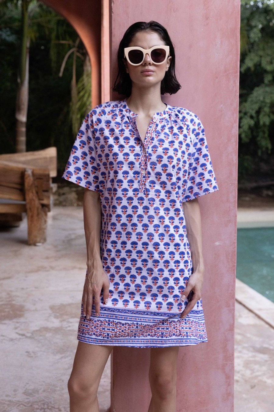 Clothing Oliphant | Pocket Dress- Alsace Peri