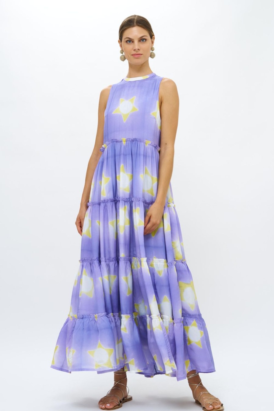 Clothing Oliphant | Ruffle Tiered Maxi- Mela Peri