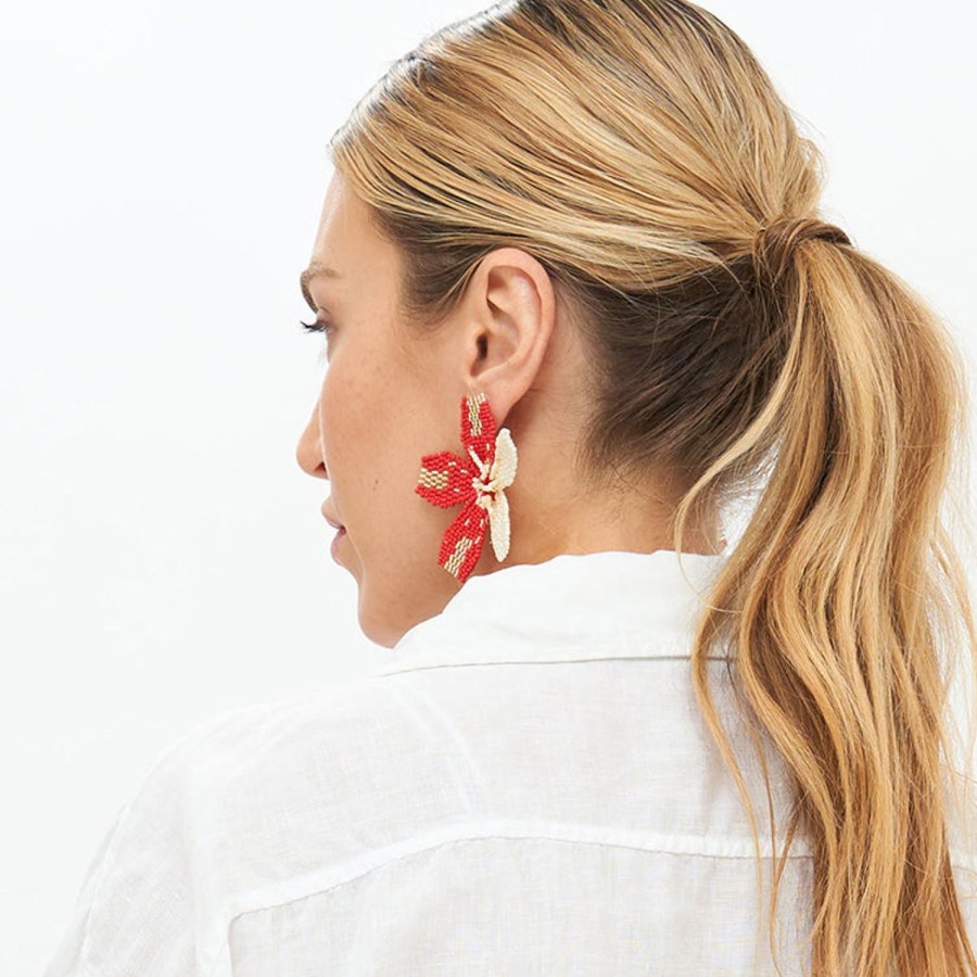 Accessories Oliphant | Kauai Earrings- Red