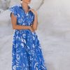 Clothing Oliphant | Belted Shirt Dress- Audubon Blue