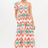 Clothing Oliphant | One Shoulder Maxi- Odisha Coral