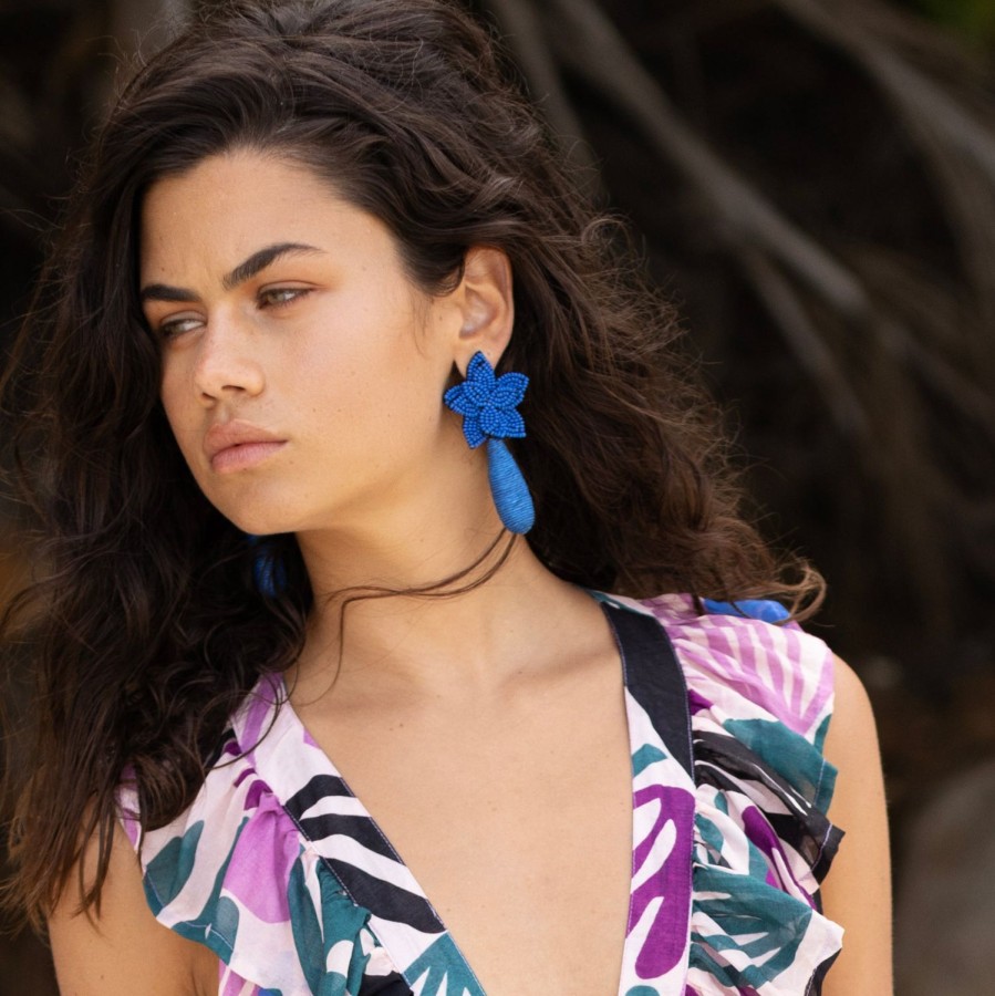 Accessories Oliphant | Marbella Earrings- Cobalt