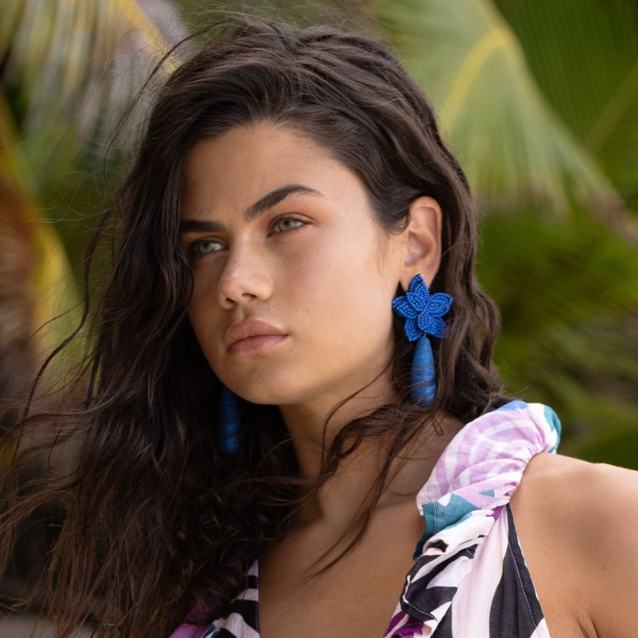 Accessories Oliphant | Marbella Earrings- Cobalt