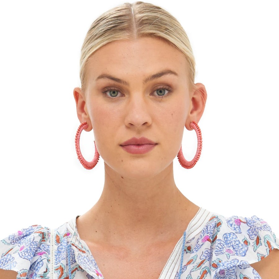 Accessories Oliphant | Cabana Hoops- Pink