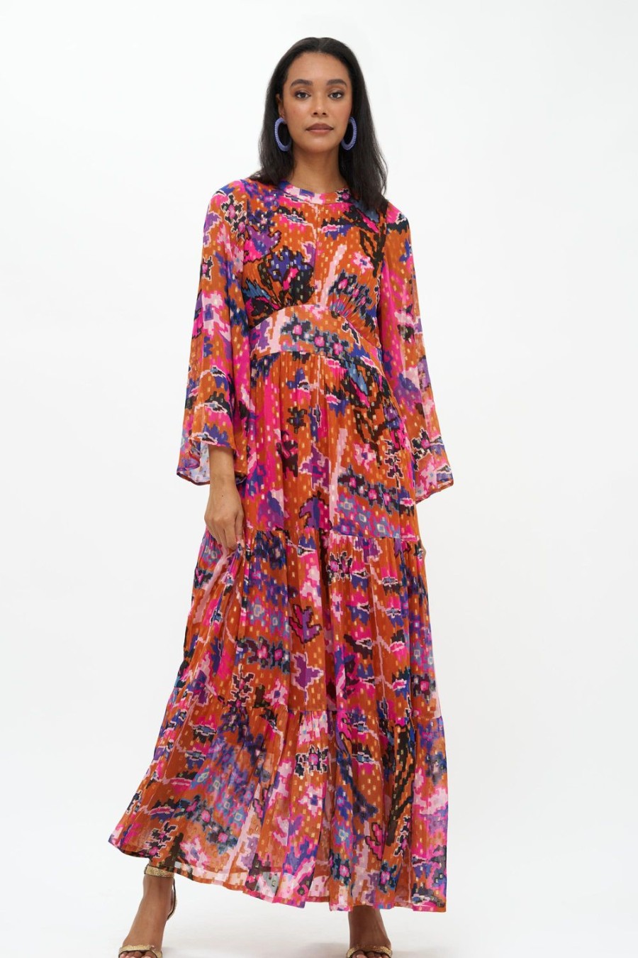 Clothing Oliphant | Balloon Waisted Maxi- Bukhara Toffee