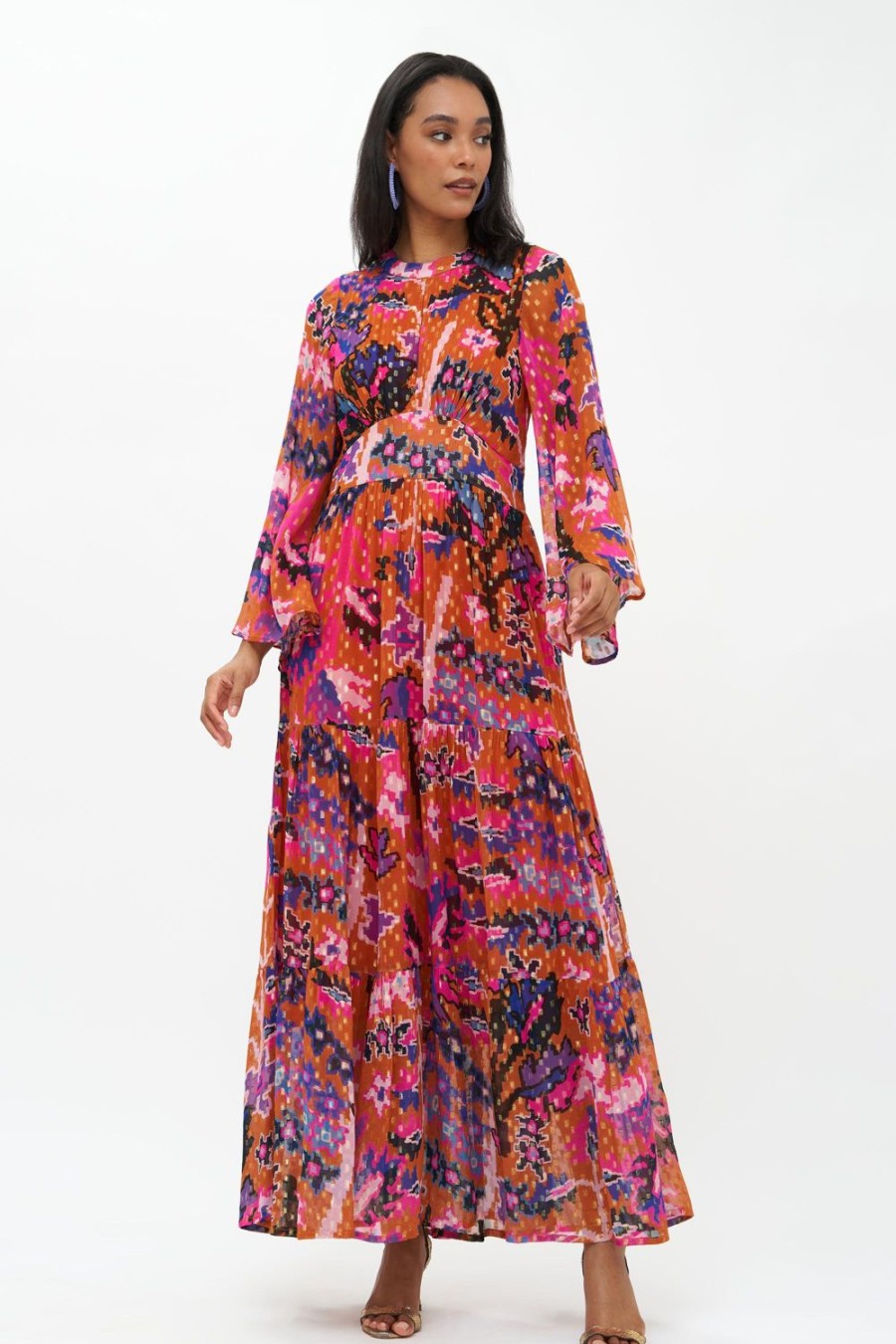 Clothing Oliphant | Balloon Waisted Maxi- Bukhara Toffee