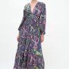 Clothing Oliphant | Tie Back Maxi- Capuchin Purple