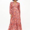 Clothing Oliphant | Tie Back Maxi- Python Coral