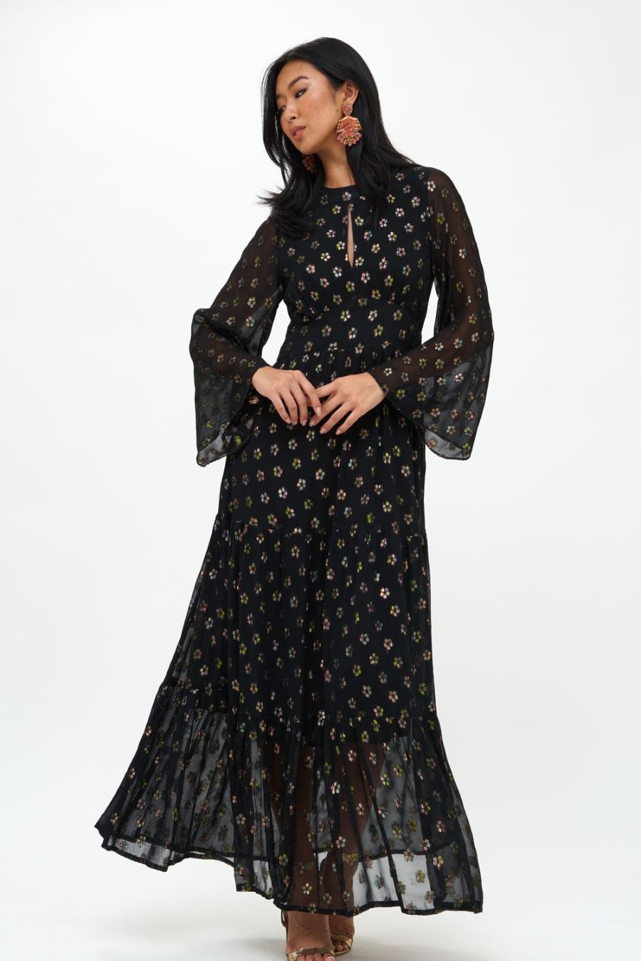 Clothing Oliphant | Balloon Waisted Maxi- Kala Black