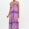 Clothing Oliphant | Tie Strap Embroidered Midi- Lucknow Lilac