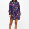 Clothing Oliphant | Shirt Dress Mini- Uzbek Magenta