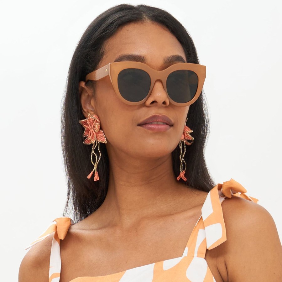 Accessories Oliphant | Jardin Earrings- Coral