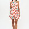 Clothing Oliphant | Cross Front Mini- Odisha Coral