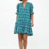 Clothing Oliphant | Smocked Drop Mini- Bodrum Green