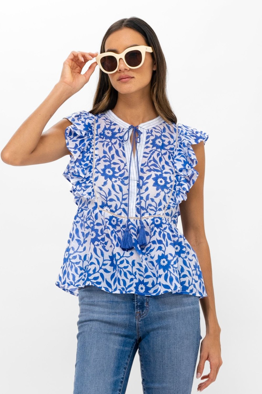 Clothing Oliphant | Flirty Tie Top- Jakarta Peri